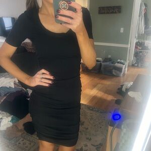 Z supply adorable ribbed black mid length dress (tags on!)